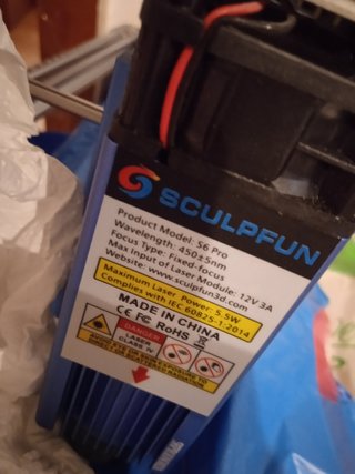 Grabadora cortadora laser Sculpfun s6pro