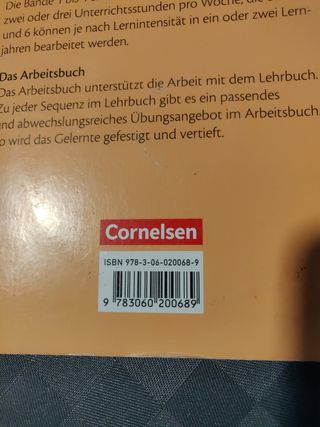 Libros texto Alemán 2° ESO prima A1 Cornelsen