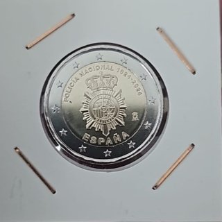 Moneda 1€ policia nacional Sin Circular