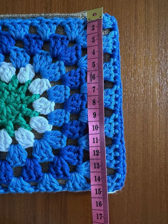 Pochette-astuccio lavorazione granny uncinetto