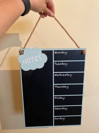 Pizarra organizacion semanal