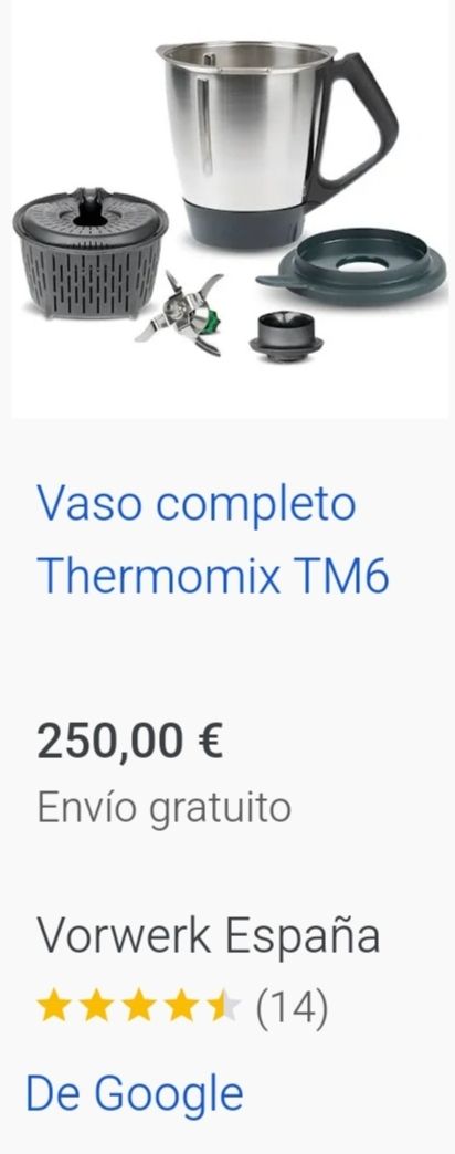 VASO THERMOMIX Y ACCESORIOS TM6