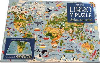 Libro y puzzle Atlas Mundial