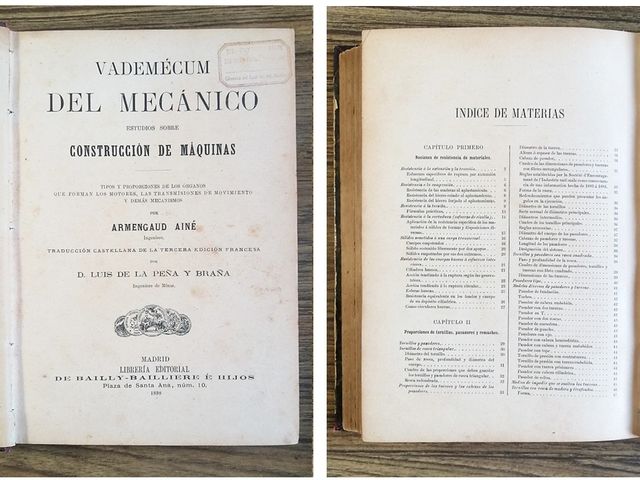 VADEMECUM DEL MECÁNICO. CONSTRUCCION DE MÁQUINAS