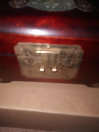 Joyero madera cobre antiguo