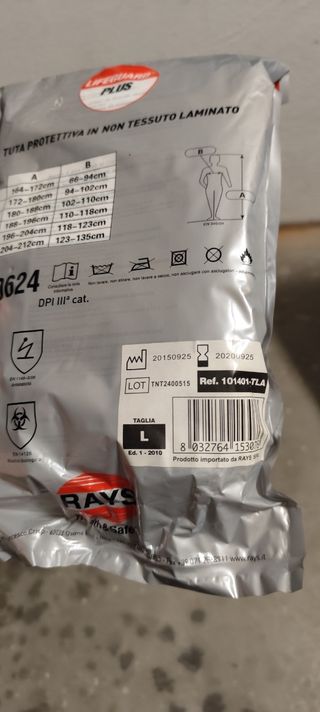 Tuta protettiva tg. L