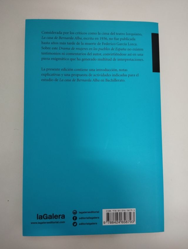 Libro La casa de Bernarda Alba