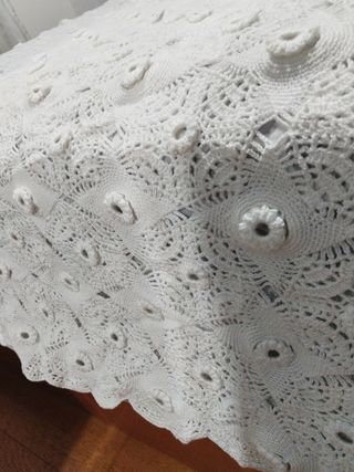 Colcha ganchillo cama grande