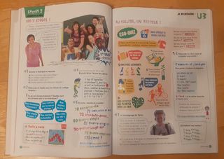 Libro 1° ESO, Parachute francés. Santillana