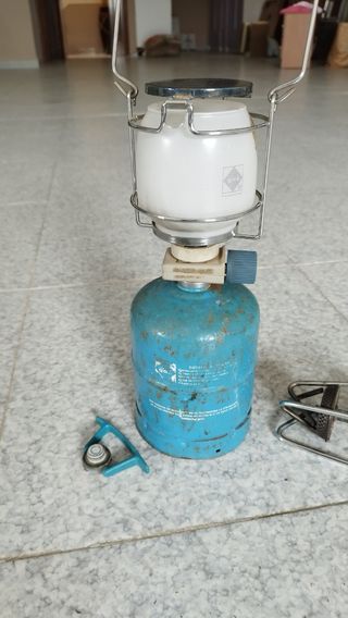 HORNILLA Y LÁMPARA CAMPING 