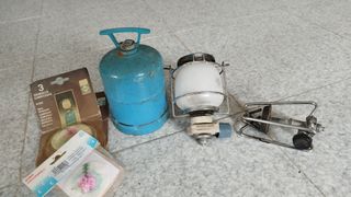 HORNILLA Y LÁMPARA CAMPING 