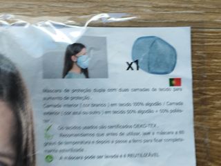 Máscara de pano lavável e reutilizável Wi-protect