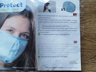 Máscara de pano lavável e reutilizável Wi-protect