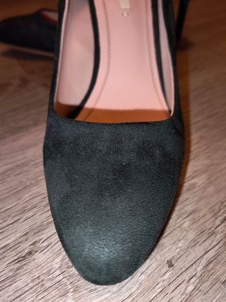 Zapatos terciopelo verde