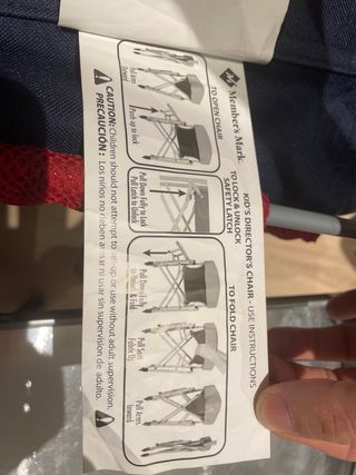 1 x Silla Camping Plegable niño (€20)