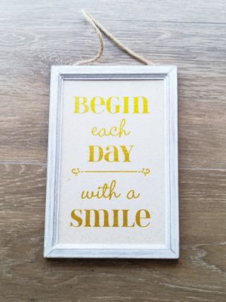 Quadro decorativo Primark com frase inspiradora