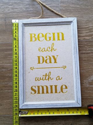 Quadro decorativo Primark com frase inspiradora