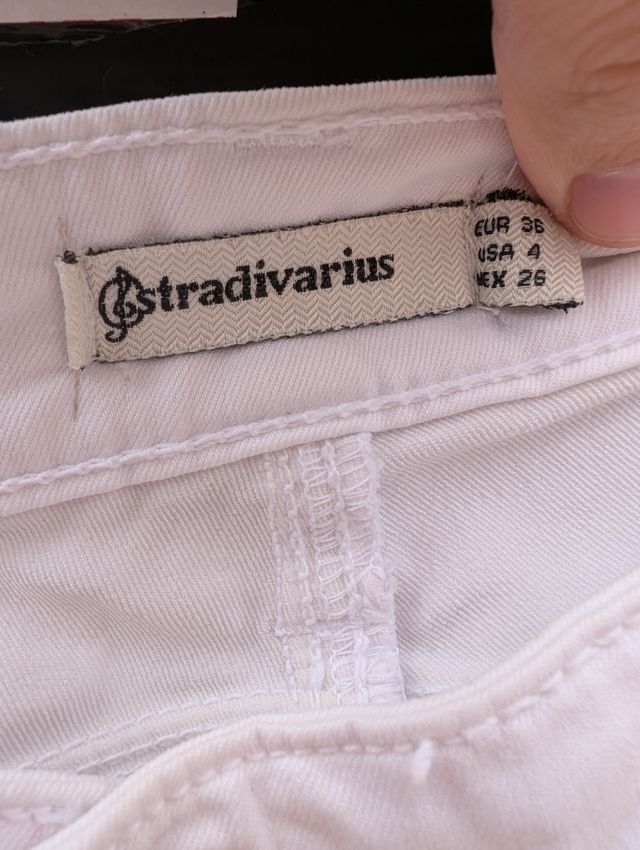 Pantalón vaquero blanco 1 uso