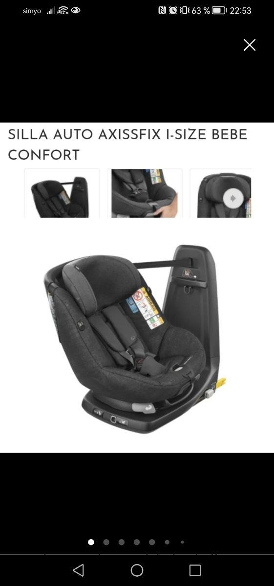 Asiento coche bebe confort AxissFit (NUEVO)
