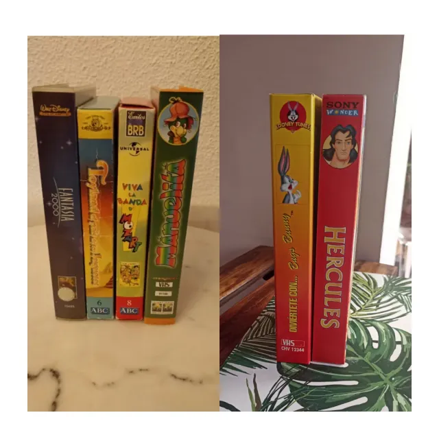 Lote Cine Infantil Películas Niños VHS Fantasia