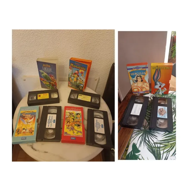 Lote Cine Infantil Películas Niños VHS Fantasia