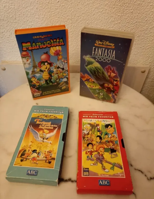 Lote Cine Infantil Películas Niños VHS Fantasia