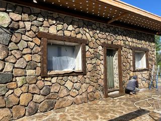 Enchapado de piedra musgo