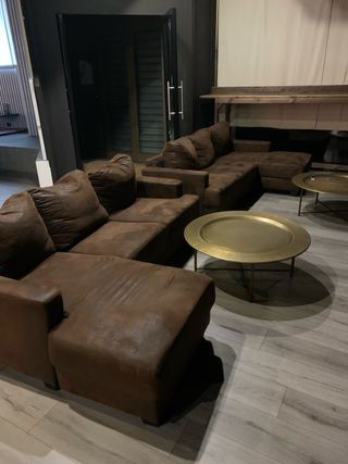 3 divani con penisola