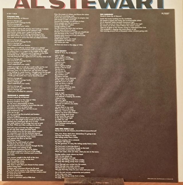 Disco de vinilo de Al Stewart
