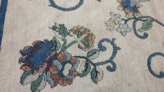 Alfombra antigua estilo Aubusson (128x171 cm)