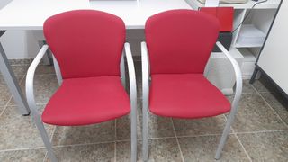 Silla oficina/academia modelo swing roja