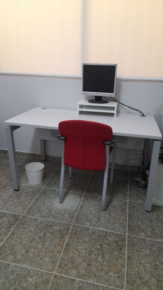 Silla oficina/academia modelo swing roja