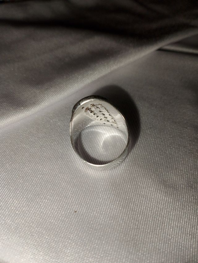 Anello argento con zirconi