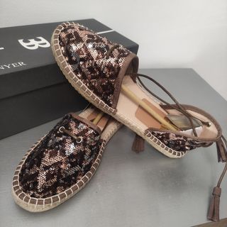 Sandalias alpargatas de lentejuelas 