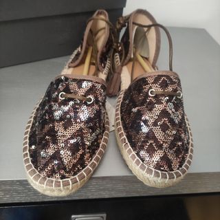 Sandalias alpargatas de lentejuelas 