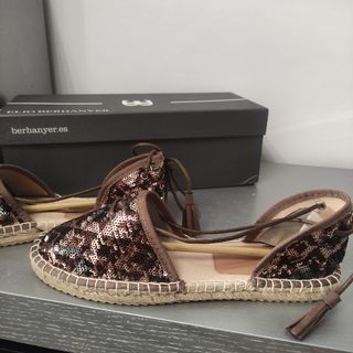 Sandalias alpargatas de lentejuelas 