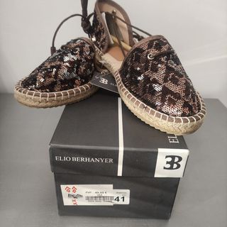 Sandalias alpargatas de lentejuelas 