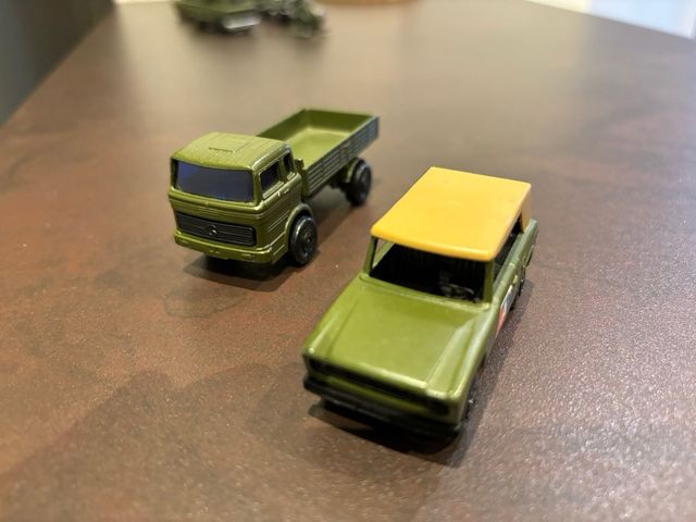 Pack Vintage Matchbox Superfast Mercedes y jeep