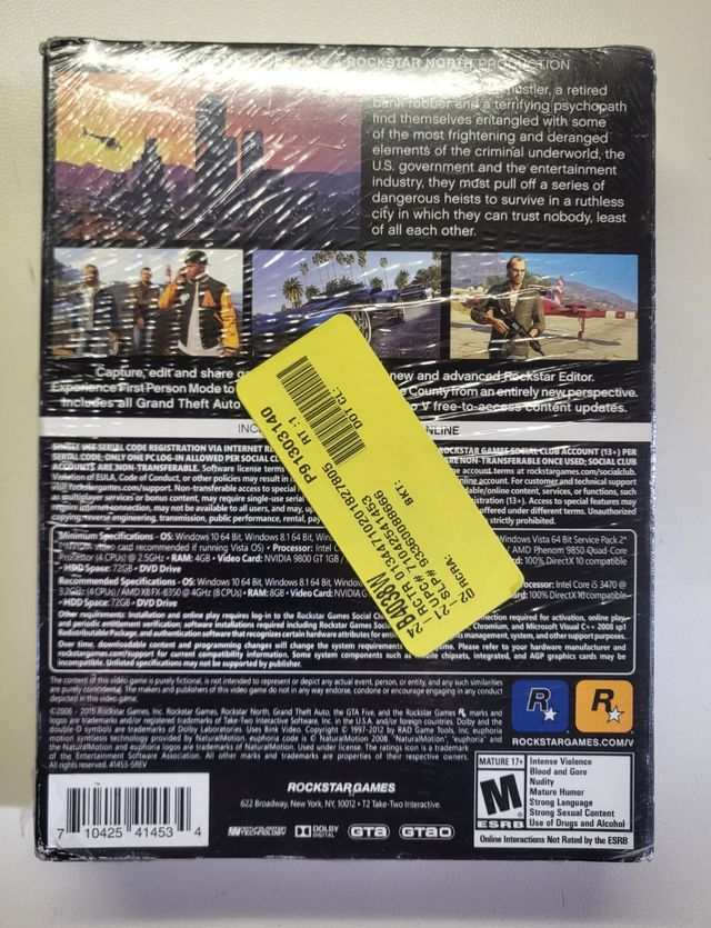 GTA V for pc sealed