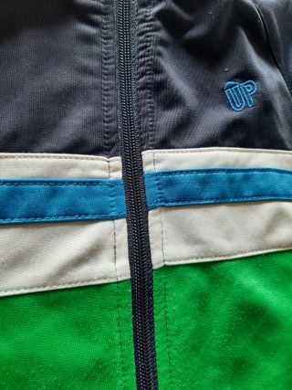Chándal azul marino y verde niño. Talla 4-5