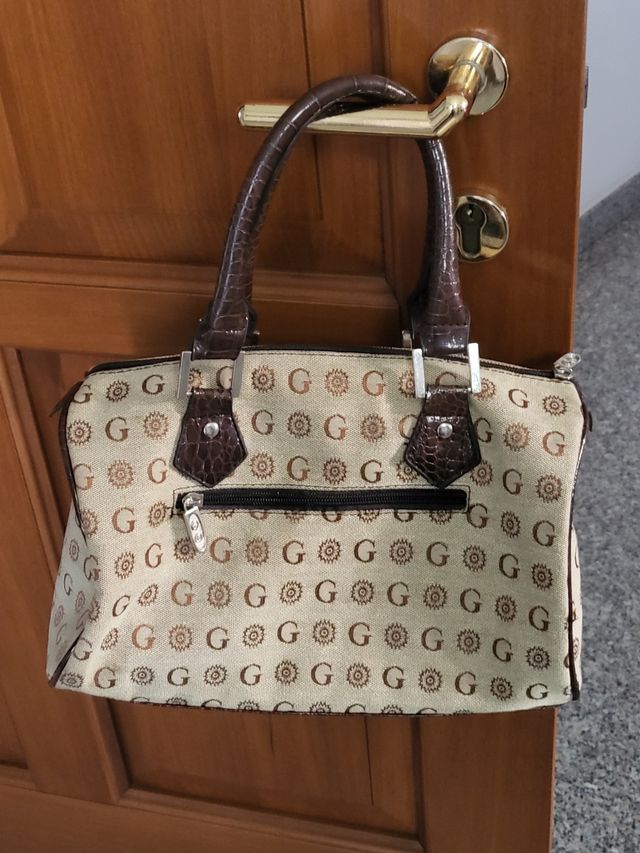 Borsa a bauletto avana