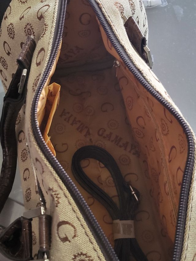 Borsa a bauletto avana