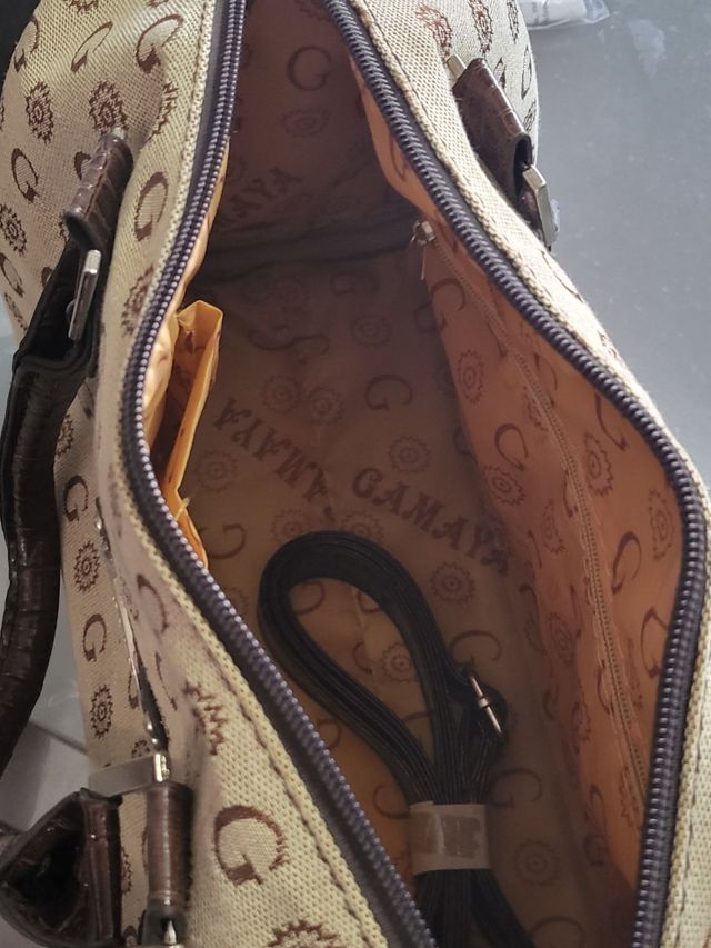 Borsa a bauletto avana