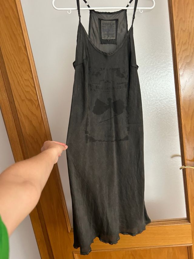 Vestido de seda corto talla L de surkana