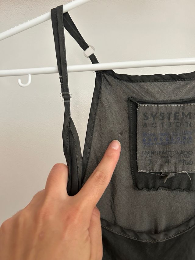 Vestido de seda corto talla L de surkana