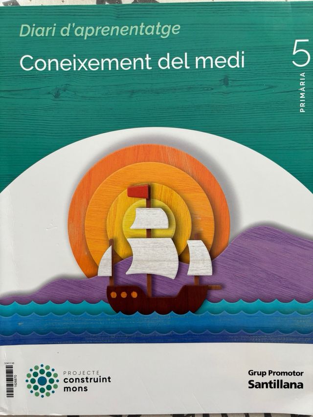Libro escolar Coneixement Medi 5 + Atles + diari