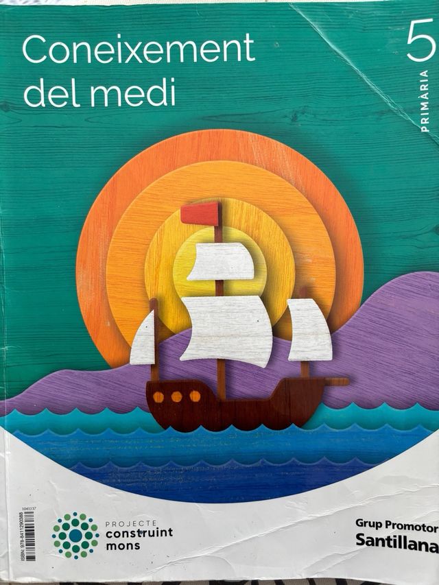 Libro escolar Coneixement Medi 5 + Atles + diari