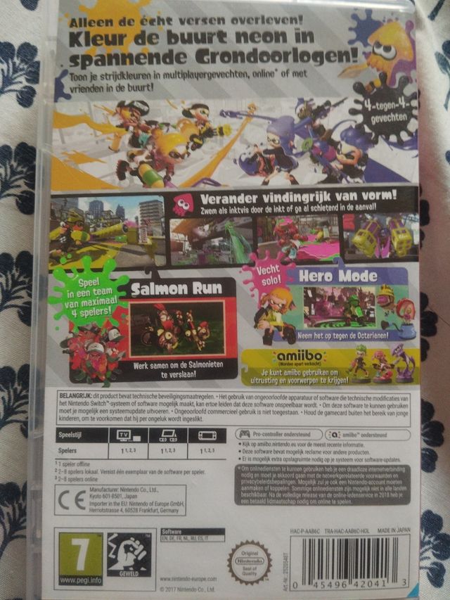 Juego splatoon 2 switch