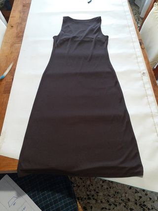 Vestido marron de tirantes
