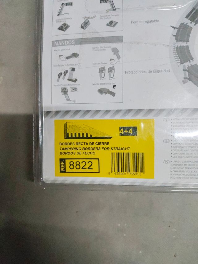 Scalextric bordes pianos recta